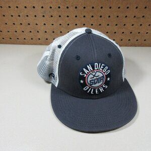 PUKKA mens San Diego Oilers snapback trucker hockey hat OS